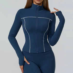 Vêtements de yoga pour femmes, veste de sport, t-shirt de course à manches longues, vestes de sport, haut d'entraînement, vêtements de gym, haut de yoga - Product Image 6
