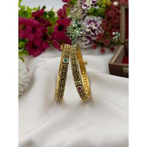 Indian Ethnic Fashion Bangle-Ambika Traditional Openable Bangles - Product Image 1