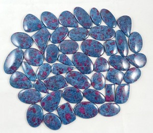 Cabochons en rubis kyanite naturel, enroulés sur fil et pierres pour la fabrication de bijoux, lot en gros de rubis kyanite - Product Image 5