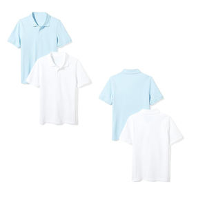 เสื้อโปโลเด็กผู้ชาย OEM สวมใส่สบาย ผ้าฝ้าย 100% รับสั่งพิมพ์ลายตามแบบ ไซส์ใหญ่ สไตล์ลำลอง กันยับ ระบายอากาศได้ดี แห้งเร็ว - Product Image 6