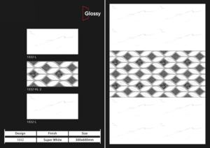 Carreaux muraux en céramique brillante pour intérieur moderne 30x60cm 300x600mm – Matériau de décoration murale élégant pour cuisine, salle de bain et plus encore - Product Image 4