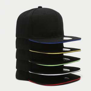 Casquette Hip-Hop Rétro Simple Noire pour Hommes et Femmes – Produit Phare – Casquette Sandwich à Visière Plate Tendance - Product Image 1