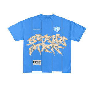 Ensemble deux pièces en denim surdimensionné personnalisé avec capuche en coton épais, logo brodé, streetwear, OEM, marque privée, hiver-printemps - Product Image 4