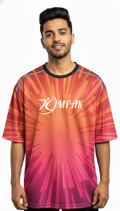 Camiseta Urbana de Moda, Sublimada, Holgada, Informal, para Hombre, Popular para Uso Diario - Product Image 3