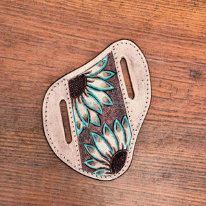 Nouveau concepteur usiné à la main en cuir couteau couverture Style occidental extérieur pour couteau pliant élégant couteau couverture - Product Image 2