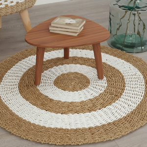 Handmade and Durable Water Hyacinth Rug for Living Rooms and Bedrooms Seagrass Straw Kitchen Mats Made in Vietnam - Product Image 1