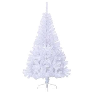 Bianco 5 ft PVC artificiale mezzo albero di natale con Stand alberi di natale categoria di prodotto - Product Image 2