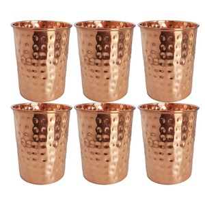 tumbler rustic copper <b>drinkware</b> copper dining set copper home decor copper utensil set copper water tumbler health copper - Product Image 4