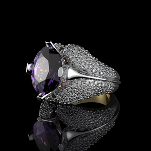 Round Cut Diamond Engagement <b>Ring</b> & Unisex Proposal <b>Ring</b> for Him or Her Silver Wedding <b>Ring</b> Anniversary Gifts <b>Ring</b> promise <b>ring</b> - Product Image 1