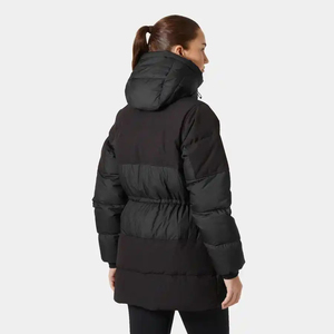 Best Selling Vintage OEM <b>Women's</b> Puffer Quilted <b>Winter</b> <b>Jacket</b> with Adjustable Hood <b>Waterproof</b> Printed Logo Customizable - Product Image 2