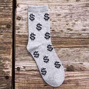 New Men's Casual Breathable White <b>Socks</b> Autumn Cotton Spandex Polyester Soft Comfortable Crew <b>Socks</b> Custom OEM Wholesale - Product Image 3