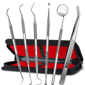Ensemble d'instruments chirurgicaux dentaires de qualité supérieure, 51 pièces, en acier inoxydable, kit dentaire manuel, classe CE I, réutilisable, usage hospitalier, CE ISO - Product Image 2