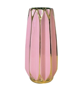 Vase en céramique Art Déco minimaliste noir mat 8-16 pouces Décoration de table Écologique Fait main Base antidérapante Trou de drainage - Product Image 1