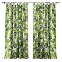 Rideaux de fenêtre modernes à imprimé géométrique, à œillets, translucides, écologiques, à fort pouvoir occultant, toutes saisons, pour salon, 100% polyester