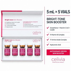 Suero SKIN BOOSTER CELIVIA BRIGHT TONE 5 ml, suero para aclarar la piel con tono desigual, consejos de aplicación del suero, piel clara, tratamiento para la piel - Product Image 2