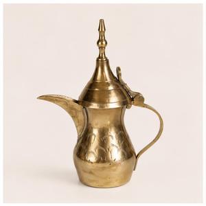 Cafetera Árabe Tradicional de Latón, Hecha a Mano, para Preparar Gahwa, Decoración del Hogar, Regalos para Ramadán y Eid - Product Image 5