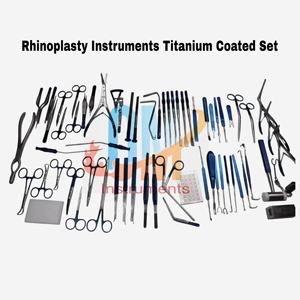 Juego de Instrumentos para Rinoplastia, Quirúrgico ORL, 65 Piezas, Manual, Acero Inoxidable Recubierto de Titanio de Alta Calidad, Certificado CE, Autoclavable - Product Image 1