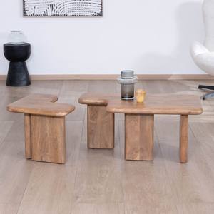 Mesa de centro Vandana Golden Mark en madera de mango Naura con un toque orgánico - Product Image 2