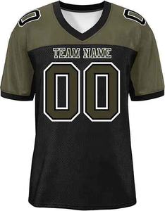 Maillot de football américain haut de gamme pour hommes sportifs avec logo et numéro personnalisés - Product Image 4