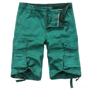 Men's Purple Cargo Shorts Mid Waist Plus Size Casual Bermuda with Pockets Zipper Fly Breathable 100% Polyester Woven - Product Image 4