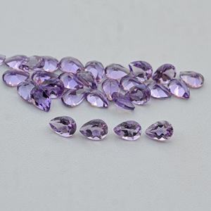 8mm 12mm AAA Grade Natural <b>Purple</b> Brazil Amethyst Faceted Pear Shape Healing Loose Gemstone Calibrated Amethyst Stone Wholesale - Product Image 1
