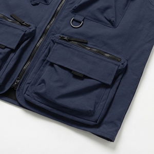 เสื้อกั๊กยุทธวิธีสีน้ำเงินกรมท่า |   เสื้อกั๊กทำงานแบบมีกระเป๋าซิปหลายช่อง |   เสื้อแจ็คเก็ตแขนกุดผ้าตาข่ายระบายอากาศได้ดี |   ผู้ผลิต OEM ตามสั่ง - Product Image 4