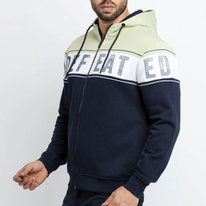 Sweat à capuche zippé surdimensionné pour homme, en molleton 100% coton, imprimé brodé, pour l'hiver - Product Image 3