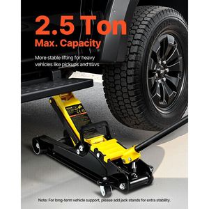 Martinetto idraulico da officina a basso profilo da 2,5 tonnellate, in acciaio resistente, con pompa a pistone singolo, per sollevamento veicoli - Product Image 2