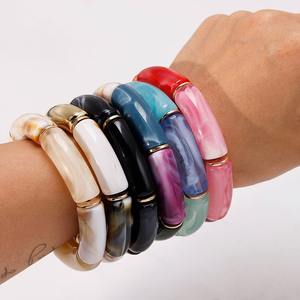 Bracelet en résine fait main pour femmes, bijoux tendance, accessoires de mode, vente en gros - Product Image 2