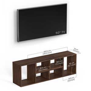 ชุดวางทีวี Petel อเนกประสงค์ ปรับระดับได้ พร้อมช่องเก็บของ 6 ช่อง ดีไซน์มินิมอลสำหรับ DIY - Product Image 5