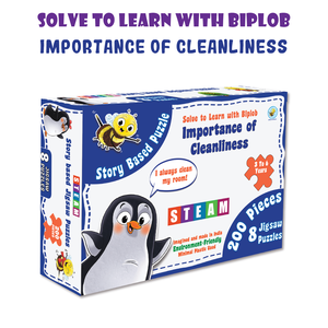Rompecabezas Biplob 8 en 1, 200 Piezas, Enseña la Importancia de la Higiene a Través del Aprendizaje Divertido - Product Image 2