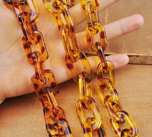 3 Styles Leopard Oval <b>Cable</b> Chunky Resin chain <b>links</b> Plastic Open chain <b>links</b> Curb chain <b>links</b> Bag Chain <b>Links</b> Acrylic Chain - Product Image 5