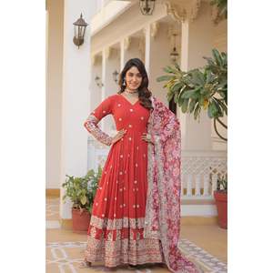 Vestido de Diseñador KAVITA' KA-131 Rojo Talla XS [34] - Product Image 2