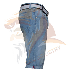 Concevez vos propres shorts en jean pour hommes sur mesure, nouveau design, service OEM, jeans en denim pour hommes, demi-pantalons avec poches - Product Image 4
