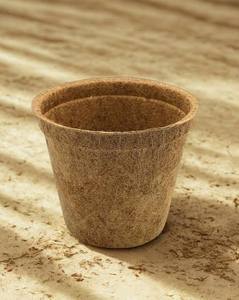 Pots à fleurs en fibre de coco biodégradables et écologiques avec trou de drainage pour jardin et usage intérieur, design carré minimaliste, non enduits - Product Image 3