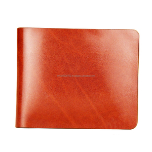 Portefeuille en cuir élégant de qualité supérieure pour hommes, court, protégé par RFID, logo personnalisé, porte-carte minimaliste, matériau en polyester à fermeture ouverte - Product Image 1
