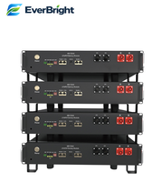 Batterie au lithium Everbright 51,2 V 100 Ah montée sur rack pour le stockage d'énergie solaire et les systèmes d'alimentation de secours fiables