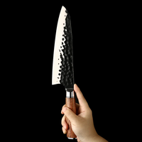 Handgemaakt milieuvriendelijk gesmeed extra scherp industrieel koolstofstaal ambidexter koksmes Viking Art houten handvat metaal 8-9,9 inch