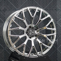 Jantes forgées sur mesure XINLAI Monobloc 5x112 5x114.3 5x120 19 20 21 pouces entièrement chromées à 7 branches en alliage pour BMW E46