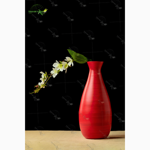 Florero de bambú de diseño minimalista de artesanía tradicional para uso decorativo - Product Image 2