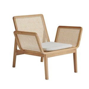 Chaise de salle à manger en teck massif imperméable avec accoudoirs, design moderne pour appartement, villa, hôtel et usage domestique - Product Image 6