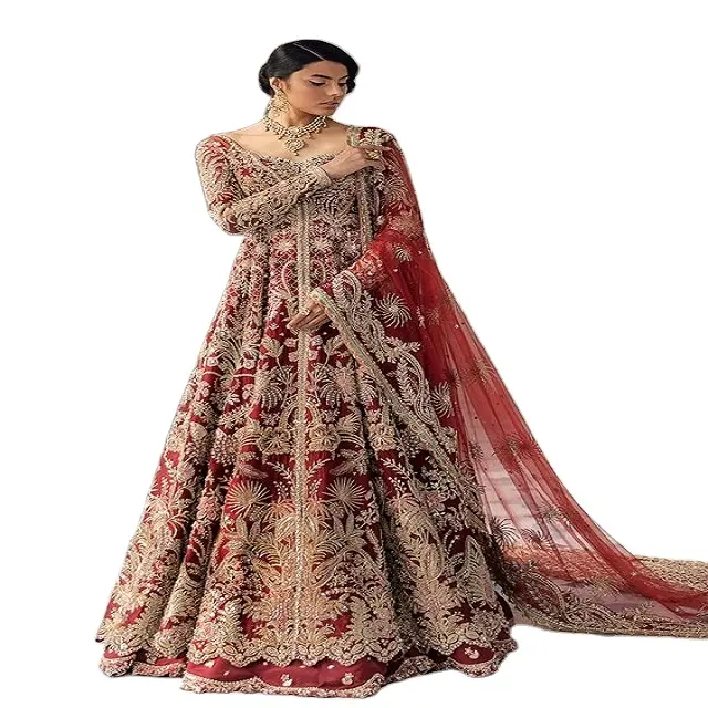 Tasarımcı modern bollywood stilleri salwar kameez ile ağır dupatta ve şaşırtıcı renk punjabi patiala takım elbise