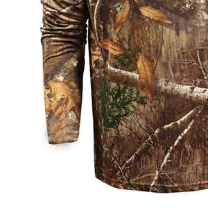 Men's Long Sleeve <b>Camouflage</b> T-<b>Shirt</b> O-Neck Regular Fit Quick Dry 100% Polyester Knitted Casual Print - Product Image 3