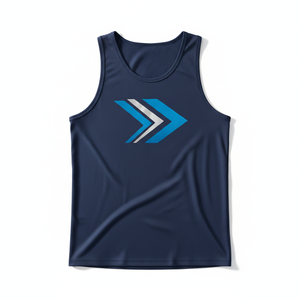 OEM Polyester Breathable Quick Dry Eco-Friendly Custom <b>Stringer</b> Tank Top Gym <b>Men</b> Wholesale Sports <b>Vest</b> 180g Fabric Crew Neck - Product Image 1