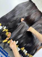 Extensiones de Cabello Humano Virgen Remy Baratas al por Mayor, Ondulado, Vietnam, Doble Trama a Máquina, 100gr, Todos los Colores, Sin Caída ni Enredos