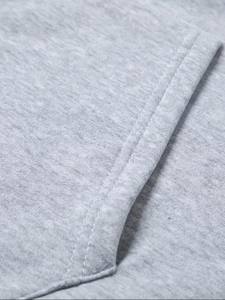 Sweat à capuche polaire pour homme, motif uni avec logo frontal, tissu respirant, coupe classique, anti-plis, coupe-vent - Product Image 4