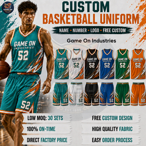 With Own Logo Print Custom Sublimation Printing Basketball Jersey Set Factory Direct Men Athletic Sportswear Basketball Uniforms - Product Image 4