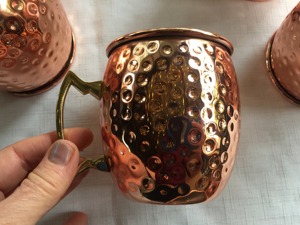 NJO Durable <b>Copper</b> <b>Mug</b> with Handle Eco Friendly Contemporary Design for Moscow Mule Vodka Bar Accessories Parties usage - Product Image 3