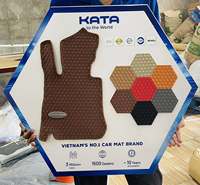 Tapis de sol de voiture en PVC KATA PRO personnalisés avec logo, découpe CNC de précision, points circulaires durables, OEM ODM, vente en gros usine