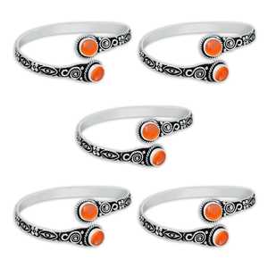 <b>Solid</b> 925 Sterling <b>Silver</b> Plated Bezel Set Adjustable Bohemian Style Geometric Women's Daily Life Trendy Fine <b>Bracelet</b> - Product Image 1